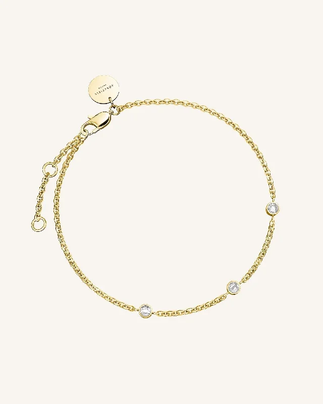 elegant silver link bracelet-3 Birthstone Bracelet