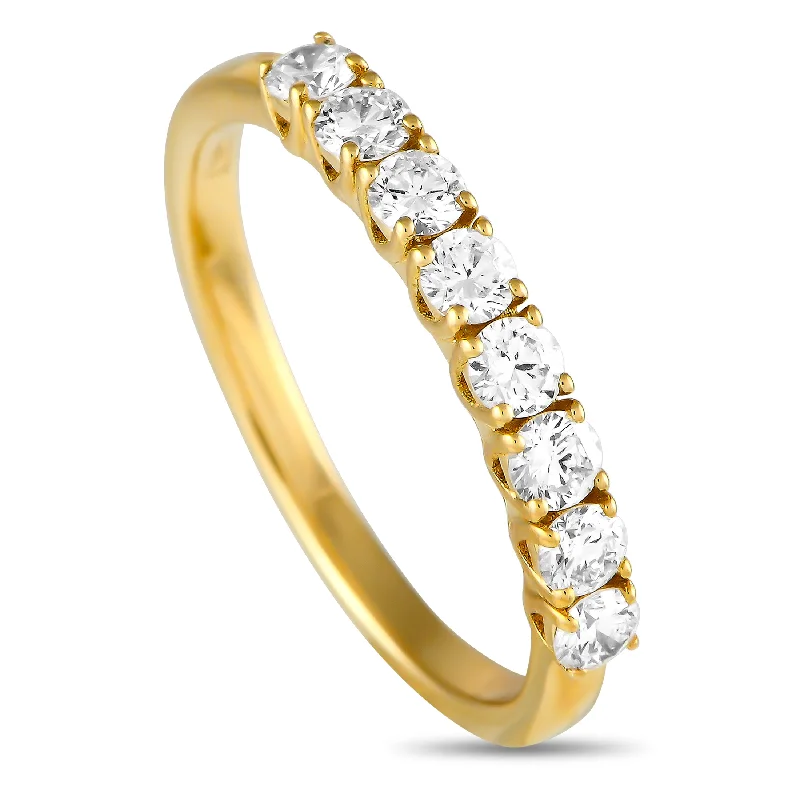 women’s wedding rings with diamonds and emerald halos-LB Exclusive 14K Yellow Gold 0.57ct Lab Grown Diamond Ring 347D