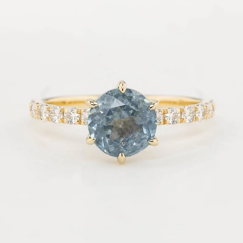 women’s rings with vintage sapphire and diamond accents-Maria Luxe Ring 2.06ct Light Sky Blue Montana Sapphire (One of a kind)