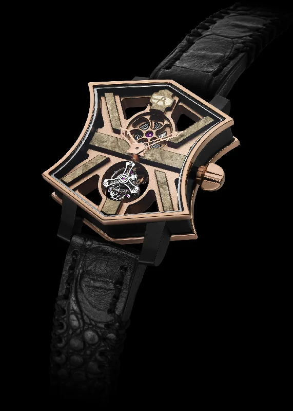 hybrid smartwatches for health-conscious individuals with wellness features-ArtyA WOOD Tourbillon