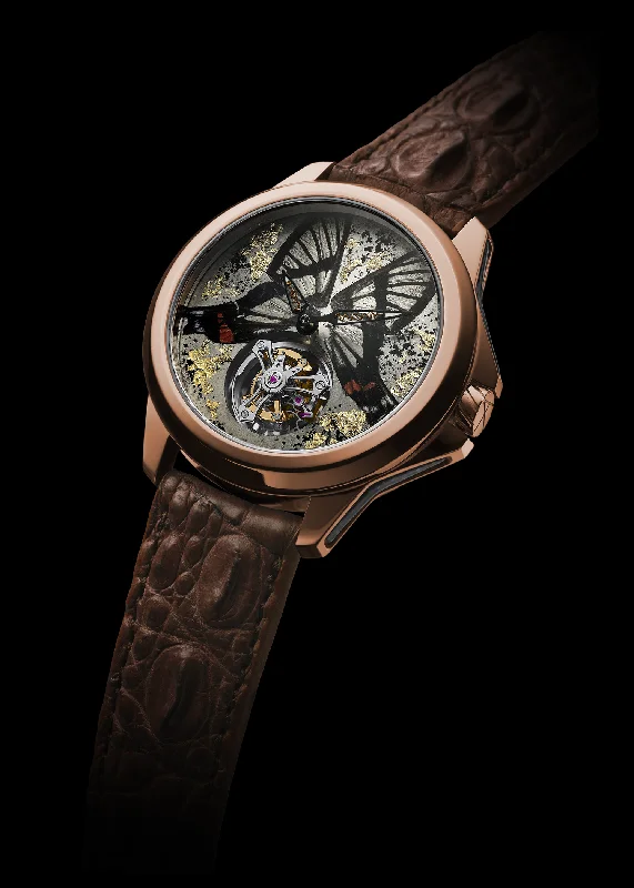 watches for women with elegant designs and gemstone embellishments-Butterfly Delicacy Tourbillon