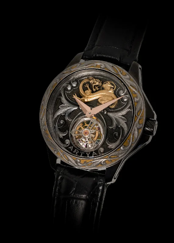 luxury watches for men with intricate dials and premium materials-Golden Dragon Tourbillon