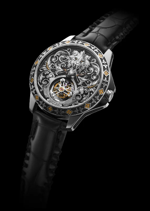 watches for men with digital display and multi-functional features-Lion’s Head Tourbillon