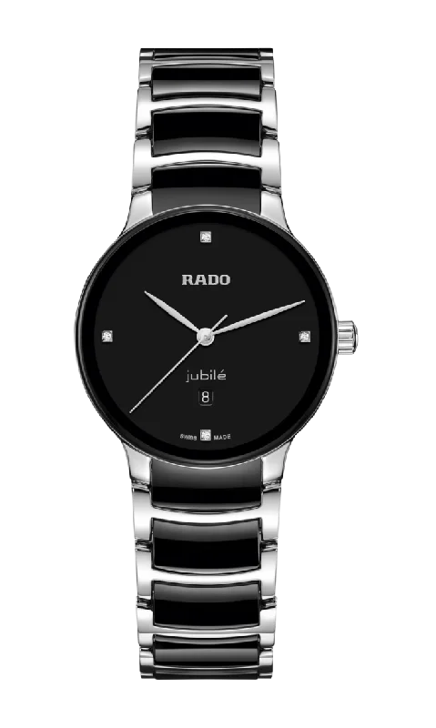 men’s fitness watches with advanced workout tracking and analytics-RADO Centrix Diamonds Watch for Women R30026712