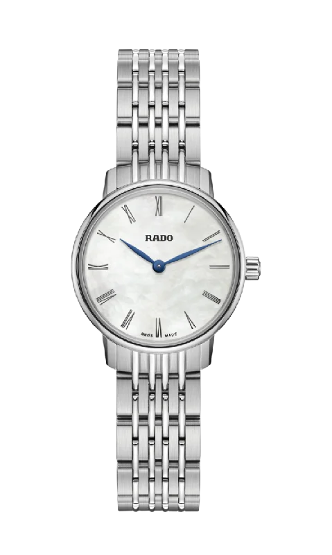 classic watches for men with quartz movement and leather band-RADO Coupole Classic Watch for Women R22897943