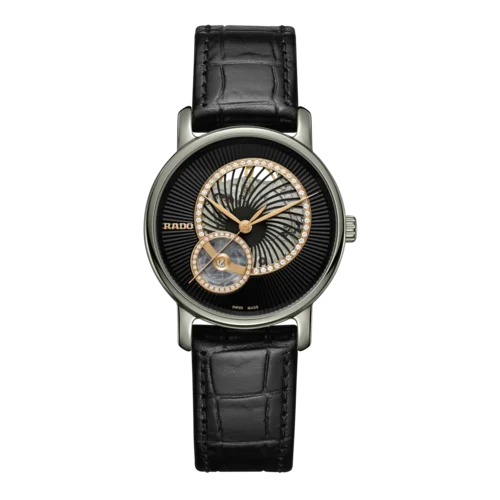 luxury watches with automatic movement and sleek design-RADO DiaMaster Automatic Open Heart Diamonds Watch for Women  R14056955