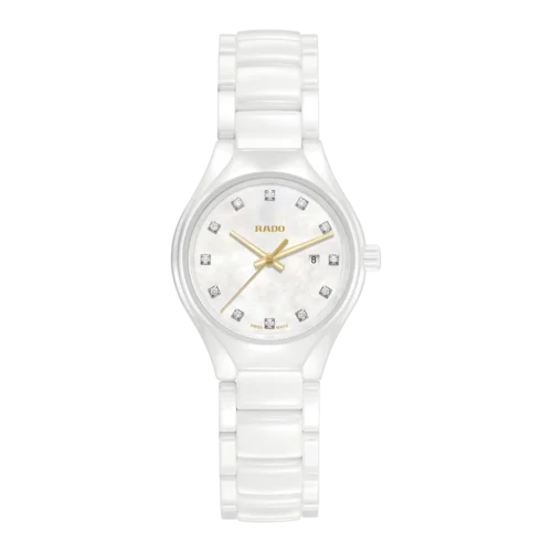 hybrid smartwatches with fitness tracking for professional use-RADO True Round Quartz Women R27061902