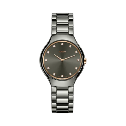 luxury watches for men with intricate dials and mechanical movements-RADO True Thinline Diamonds Watch for Women R27956722