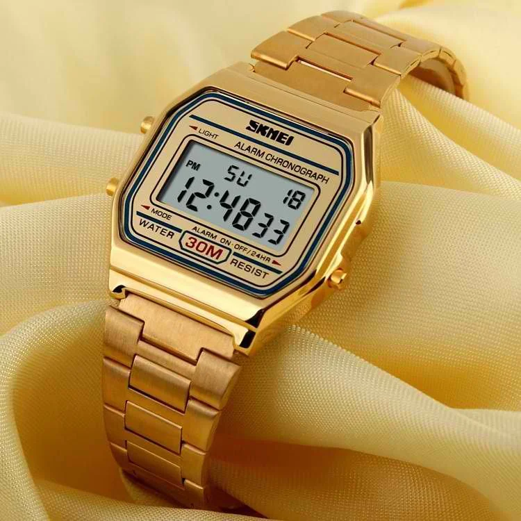 watches with large face for easy-to-read time display-SKMEI Casio watch