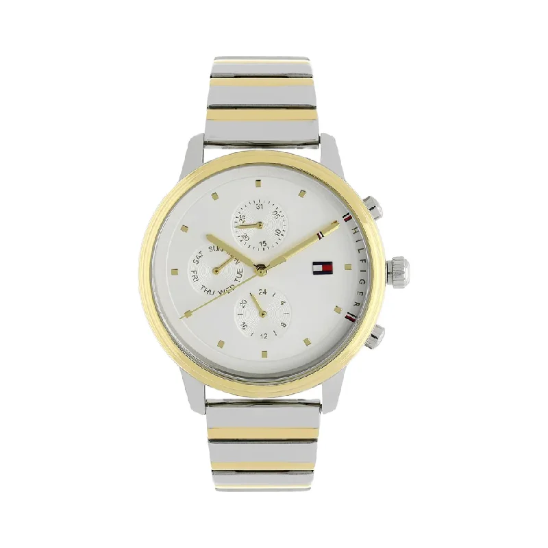 watches for men with waterproof and shock-resistant designs-Tommy Hilfiger Women's Metallic Multi-Function Watch NBTH1781908