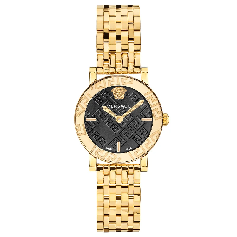 women’s watches with stainless steel bracelets-VERSACE Women Greca Glass - VEU300621