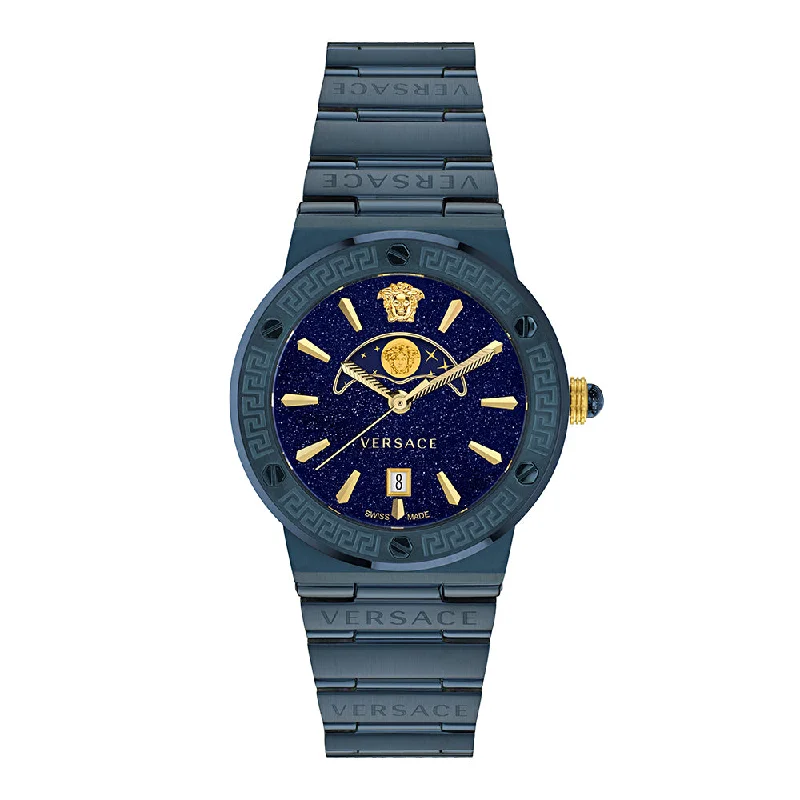 sports watches for men with heart rate monitoring and workout tracking-VERSACE Women Greca Logo Moonph - VE7G00423