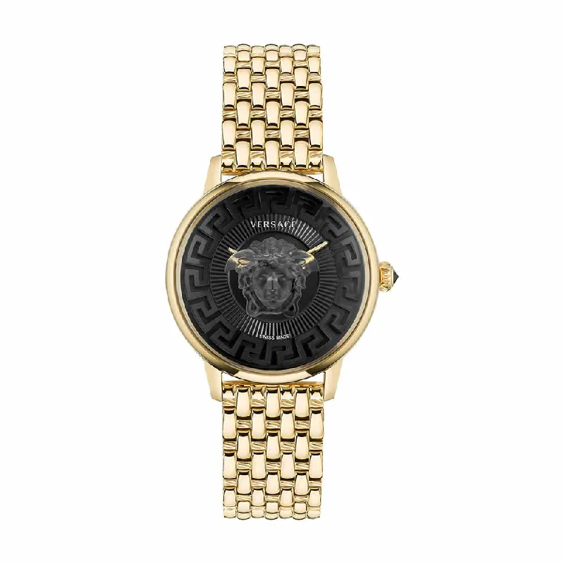 hybrid watches for fitness enthusiasts with long-lasting battery-VERSACE Women Halo - VE6F00523