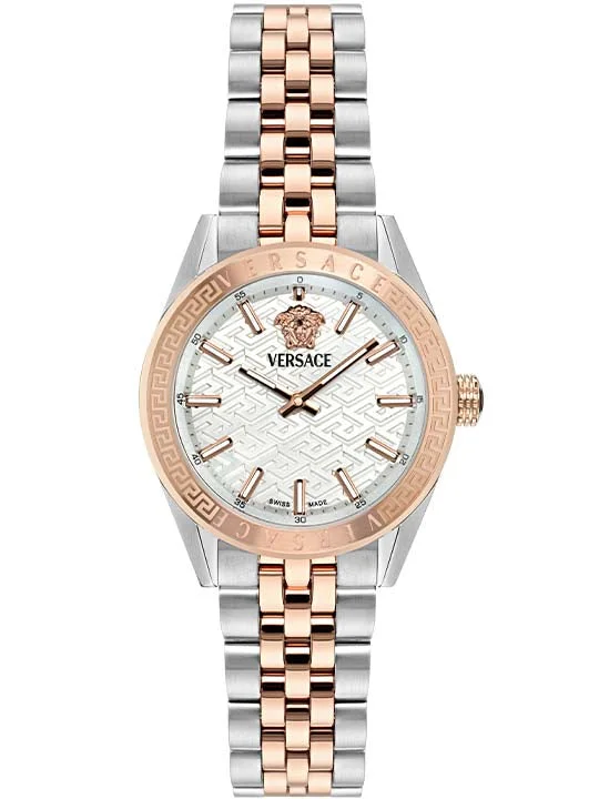 women’s luxury watches with diamond and gold detailing-VERSACE Women V-Code Lady - VE8I00624