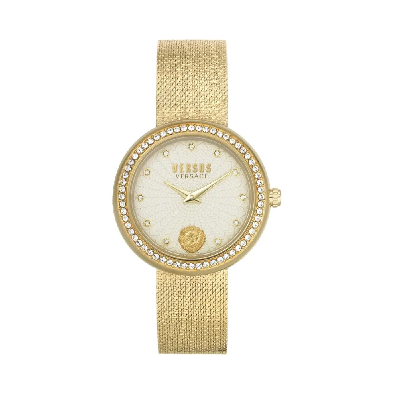 classic leather strap watches for formal occasions-Versus Gold Dial Analogue Womens Watch - VSPEN1520