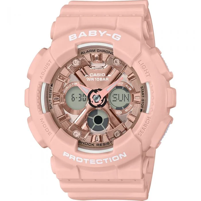 elegant women’s watches with interchangeable metal bands-Baby-G BA-130-4ADR