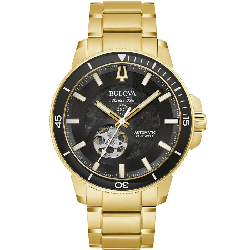 luxury watches for men with premium materials and elegant designs-Bulova Marine Star 97A174 Automatic