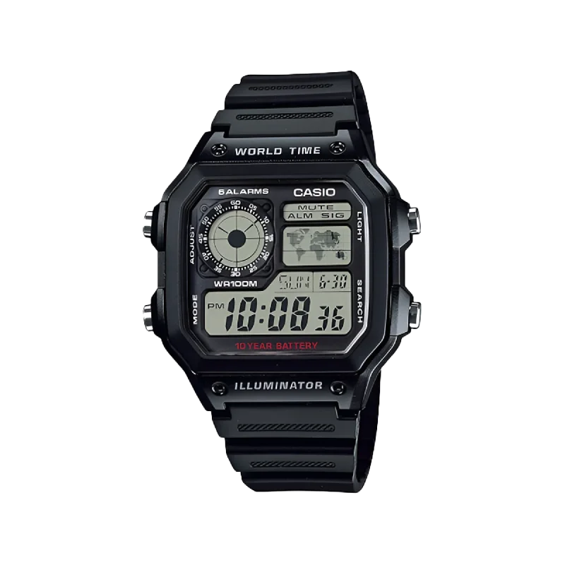 waterproof luxury watches with high-performance features-CASIO AE1200WH-1A