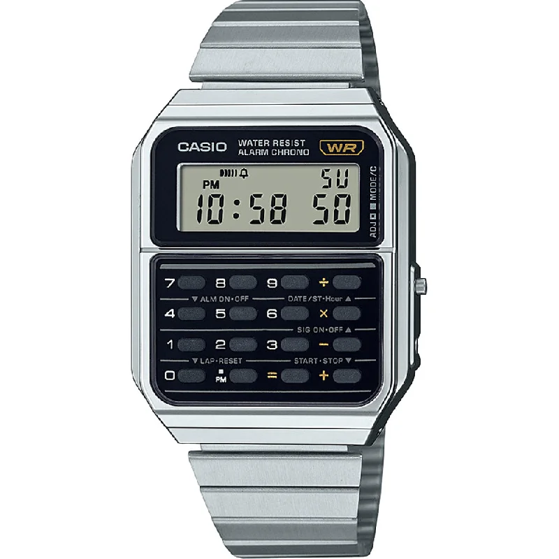 men’s watches with automatic movement for timeless appeal-Casio CA500WE-1A Calculator