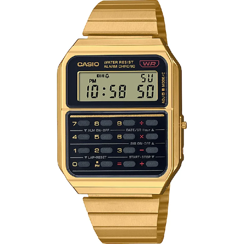 best women’s watches for daily wear with versatile design-Casio CA500WEGG-1A Calculator