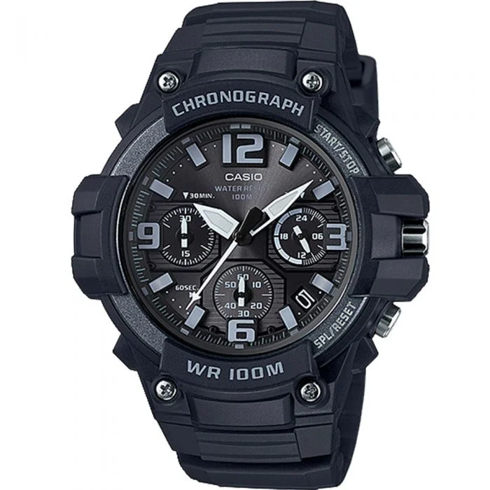 watches for men with digital display and multi-function capabilities-Casio MCW100H-1A3 Chronograph