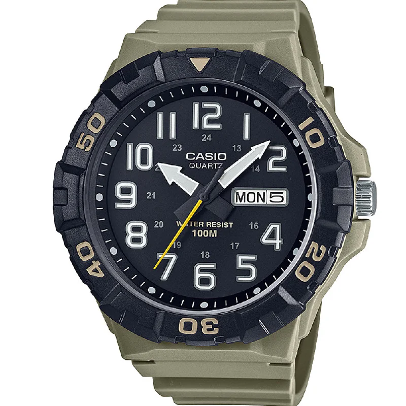 watches for men with rotating bezel for diving and adventure-Casio MRW210H-5A