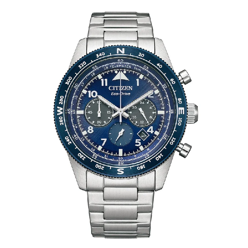 stylish men’s watches with leather straps and chronograph dials-Citizen CA4554-84L Men Watch