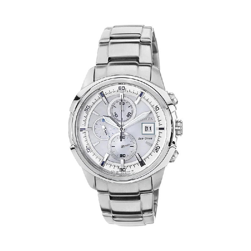 luxury men’s watches with mechanical movement-Citizen Eco-Drive Chronograph Men's Watch - CA0370-54A