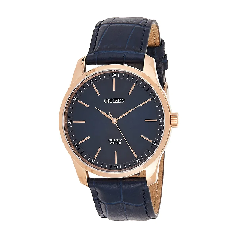 elegant women’s watches with interchangeable metal bands-CITIZEN Quartz Analog Blue Dial Men's Watch-BH5003-00L