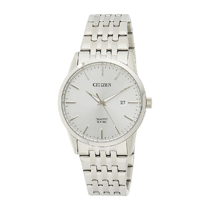 luxury watches for men with intricate dials and mechanical movements-CITIZEN Quartz Analog White Dial Men's Watch-BI5000-87A