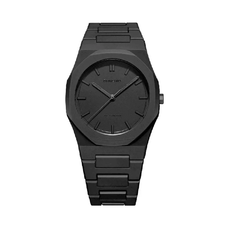 solar-powered watches for women with simple, classic design-D1 MILANO PCBJ10 Polycarbon Watch For Men