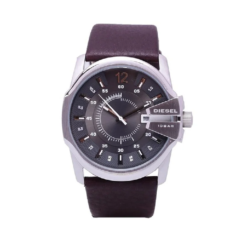 watches for men with bold design and digital display-DIESEL DZ1206 Grey Analog Watch For Men ‌