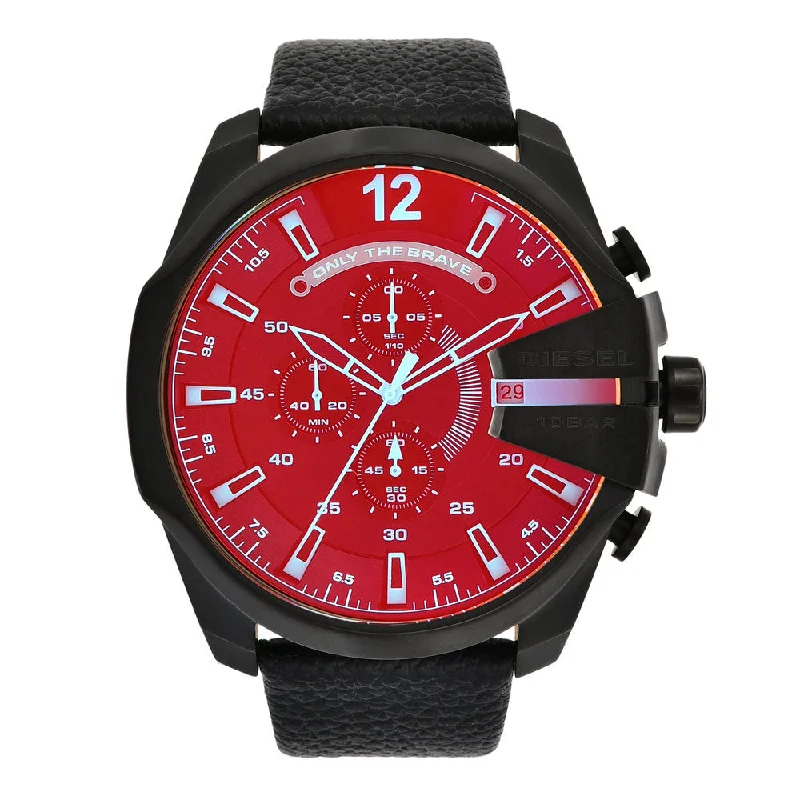 durable watches for outdoor activities with shockproof and water resistance-DIESEL Men Mega Chief - DZ4323