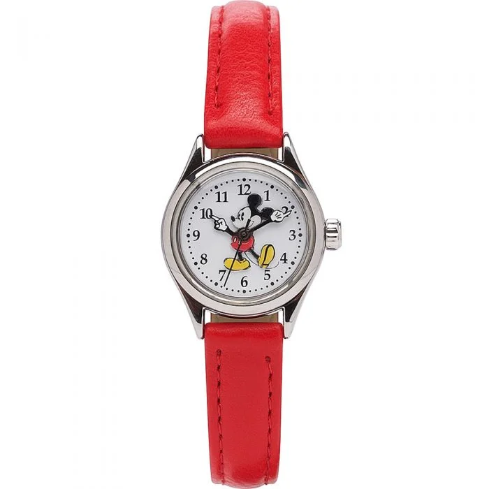 vintage-style watches for men with mechanical movement and leather band-Disney Petitte Mickey Red TA56750