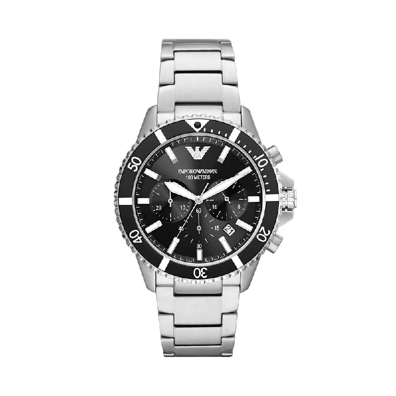 luxury watches for men with intricate dials and mechanical movements-EMPORIO ARMANI AR11360 Chronograph Watch For Men