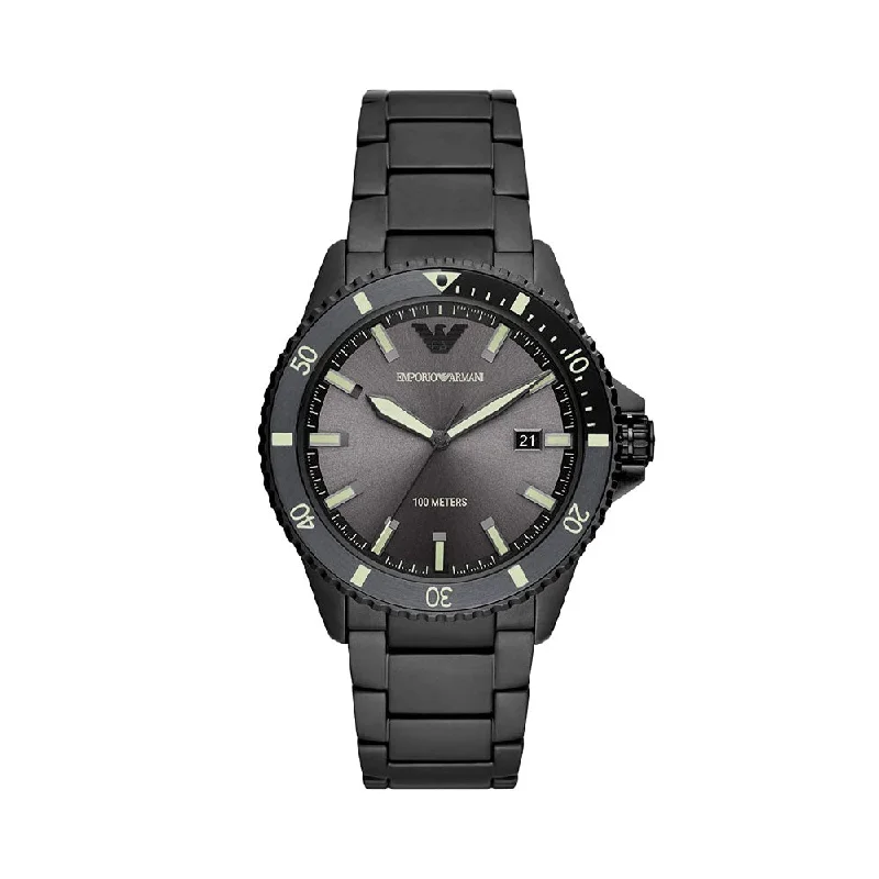 sports watches with step tracking and calorie count for fitness-EMPORIO ARMANI AR11398 Analog Watch For Men