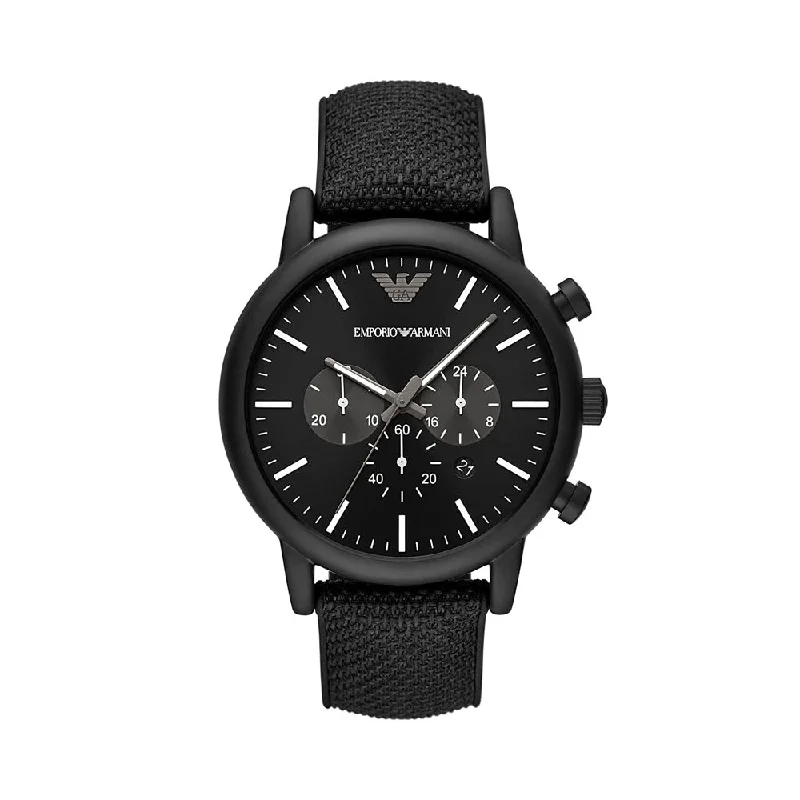 solar-powered sport watches for men with activity tracking features-EMPORIO ARMANI AR11450 Luigi Chronograph Watch For Men ‌