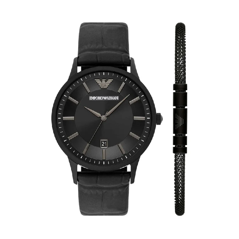 watches for men with digital display and multi-functional features-EMPORIO ARMANI AR80057 Analog Watch For Men With Bracelet