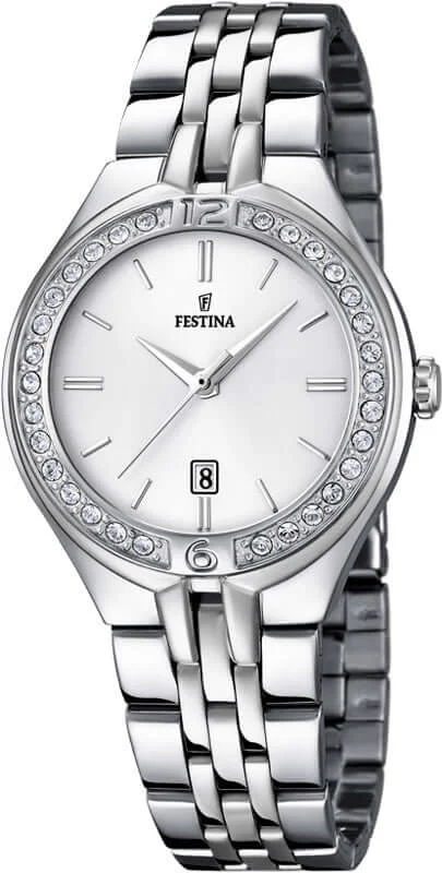 watches for men with bold design and digital display-Festina Mademoiselle Stainless Steel Analog Ladies Watch I Model F16867/1 Quartz Movement