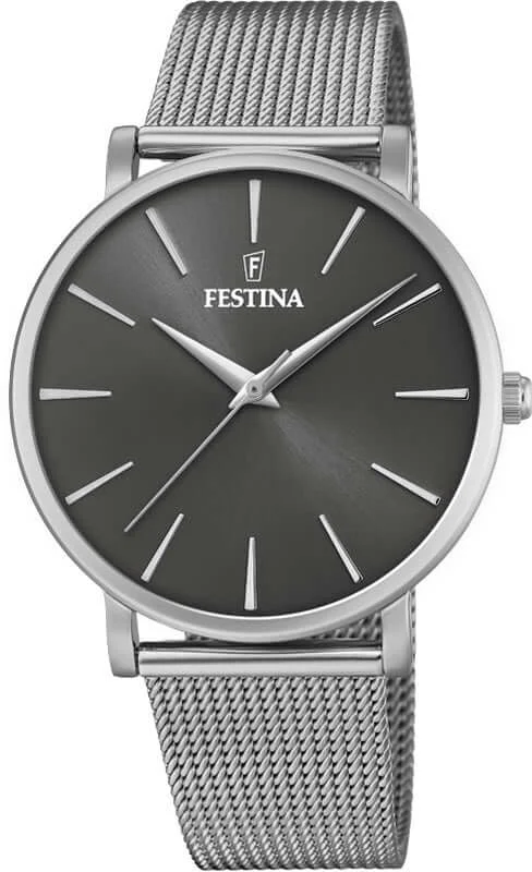 hybrid smartwatches with wellness and activity tracking features-Festina Boyfriend Stainless Steel Analog Ladies Watch I Model F20475/4 Quartz Movement