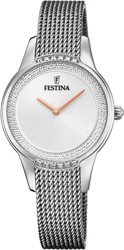 stylish sports watches for men with date and time tracking-Festina Mademoiselle Stainless Steel Analog Ladies Watch I Model F20494/1 Quartz Movement