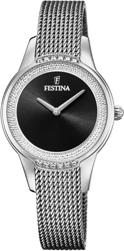 luxury watches for women with ceramic and diamond embellishments-Festina Mademoiselle Stainless Steel Analog Ladies Watch I Model F20494/3 Quartz Movement