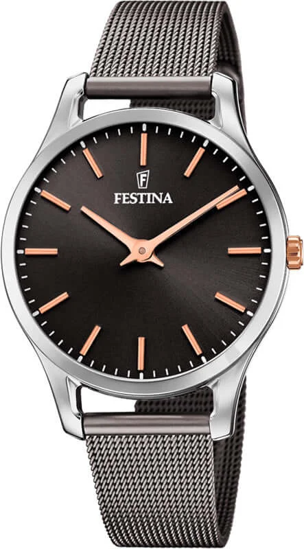 elegant women’s watches with interchangeable metal bands-Festina Boyfriend Stainless Steel Analog Ladies Watch I Model F20506/3 Quartz Movement