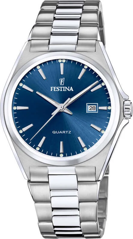 men’s wristwatches with large face and bold design for clarity-Festina Classics Stainless Steel Analog Mens Watch I Model F20552/3 Quartz Movement