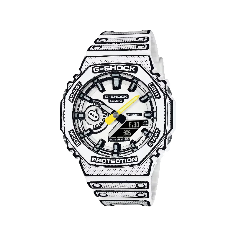 solar-powered sport watches for men with activity tracking features-G-SHOCK GA2100MNG-7ADR