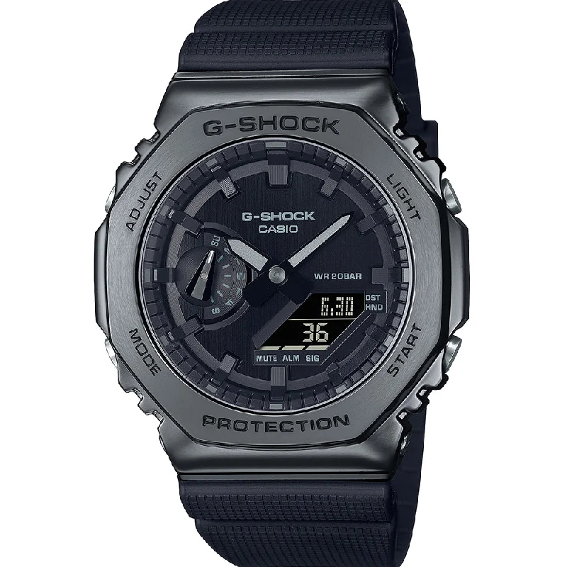 luxury watches for men with intricate dials and premium materials-G-Shock GM2100BB-1A Casioak BB Edition Watch