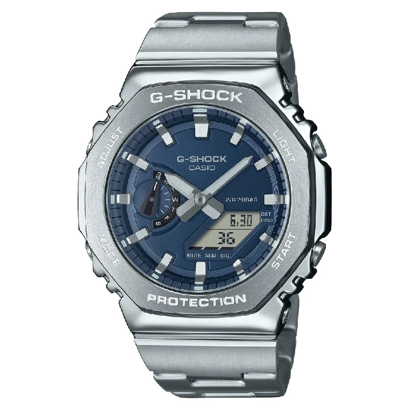 men’s hybrid watches with traditional and smart features-G-SHOCK GM-2110D-2B