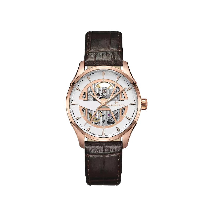 stylish women’s watches with bold faces and unique designs-Hamilton Jazzmaster Skeleton Auto