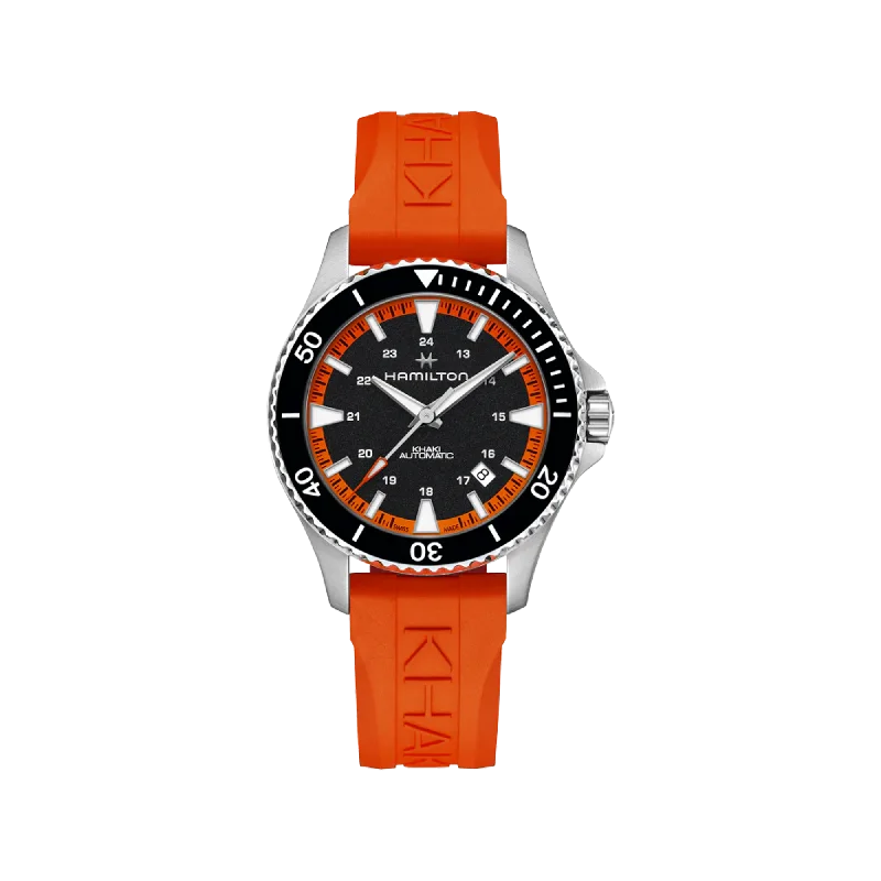 outdoor watches for men with altimeter and pressure sensor-Hamilton Khaki Navy Scuba Auto