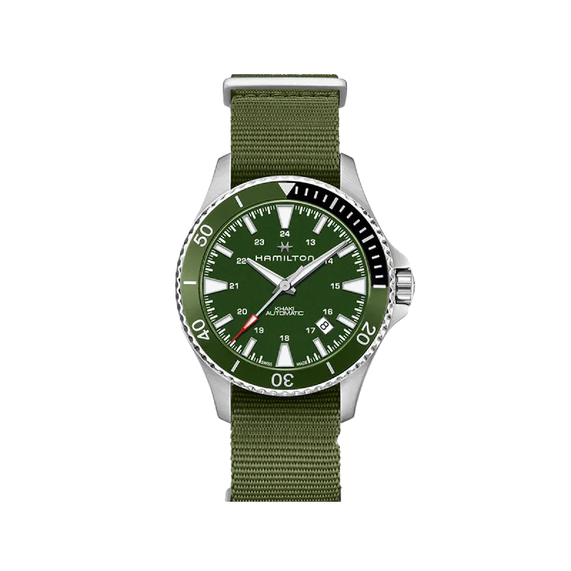 solar-powered watches for hiking and outdoor enthusiasts-Hamilton Khaki Navy Scuba Auto